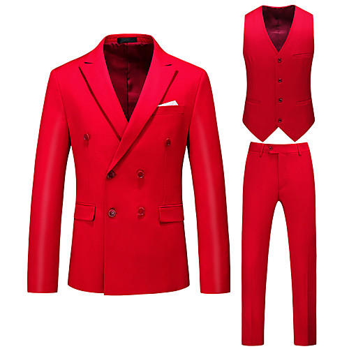 Men's Suits, Solid Colored Peaked Lapel Polyester Purple / Blushing Pink / Red
Men's Suits, Solid Colored Peaked Lapel Polyester Purple / Blushing Pink / Red