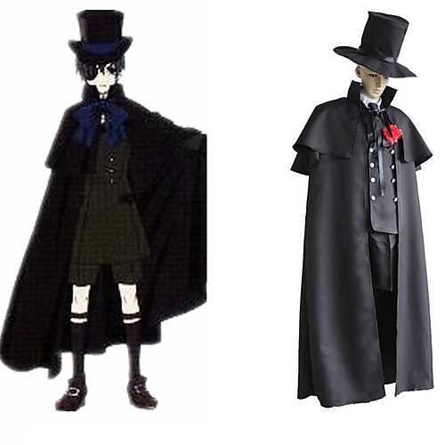 Inspired by Black Butler Ciel Phantomhive Anime Cosplay Costumes Japanese Cosplay Suits Coat Cloak Shorts For Men's Women's / Cap / Tie / Kneepad / Corsage
Inspired by Black Butler Ciel Phantomhive Anime Cosplay Costumes Japanese Cosplay Suits Coat Cloak Shorts For Men's Women's / Cap / Tie / Kneepad / Corsage