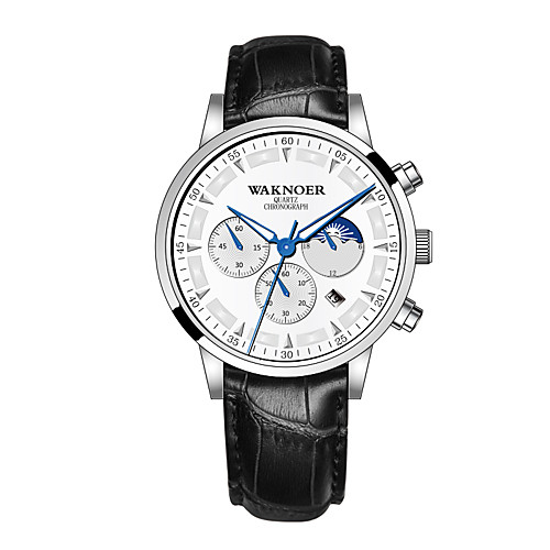Men's Dress Watch Quartz Stylish Leather Black / Brown 30 m Water Resistant / Waterproof Noctilucent Analog Casual Fashion - Black Golden / Brown Black / Silver One Year Battery Life
Men's Dress Watch Quartz Stylish Leather Black / Brown 30 m Water Resistant / Waterproof Noctilucent Analog Casual Fashion - Black Golden / Brown Black / Silver One Year Battery Life