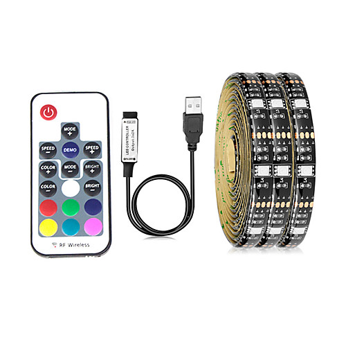 5m TV Background Light Strip Flexible LED Light Strips RGB Strip Lights 150 LEDs SMD5050 10mm 1 17Keys Remote Controller 1 set Multi Color Waterproof USB Self-adhesive 5 V
5m TV Background Light Strip Flexible LED Light Strips RGB Strip Lights 150 LEDs SMD5050 10mm 1 17Keys Remote Controller 1 set Multi Color Waterproof USB Self-adhesive 5 V