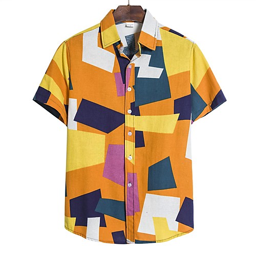 Men's Plus Size Color Block Shirt Sports Purple / Green / Blue / Short Sleeve / Skinny
Men's Plus Size Color Block Shirt Sports Purple / Green / Blue / Short Sleeve / Skinny
