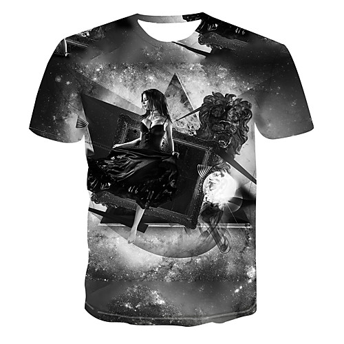 Men's Club Weekend Street chic / Punk & Gothic T-shirt - 3D / Abstract / Portrait Print Dark Gray
Men's Club Weekend Street chic / Punk & Gothic T-shirt - 3D / Abstract / Portrait Print Dark Gray