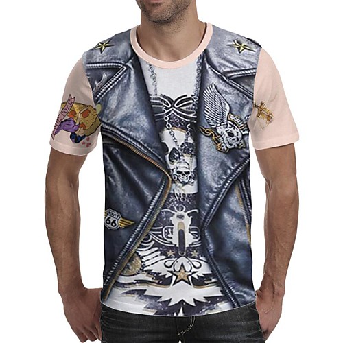 Men's Daily Going out Exaggerated T-shirt - Geometric / 3D / Graphic Print Rainbow
Men's Daily Going out Exaggerated T-shirt - Geometric / 3D / Graphic Print Rainbow