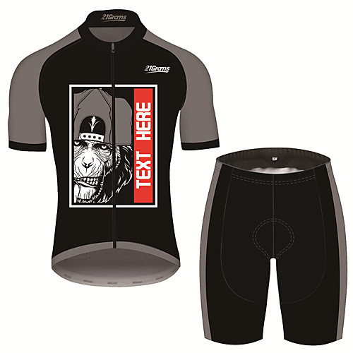 21Grams Men's Short Sleeve Cycling Jersey with Shorts Black / Red Animal Bike Clothing Suit UV Resistant Breathable 3D Pad Quick Dry Sweat-wicking Sports Animal Mountain Bike MTB Road Bike Cycling
21Grams Men's Short Sleeve Cycling Jersey with Shorts Black / Red Animal Bike Clothing Suit UV Resistant Breathable 3D Pad Quick Dry Sweat-wicking Sports Animal Mountain Bike MTB Road Bike Cycling