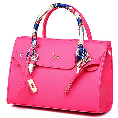 Women's Polyester / PU Top Handle Bag Solid Color Black / Fuchsia / Royal Blue
Women's Polyester / PU Top Handle Bag Solid Color Black / Fuchsia / Royal Blue