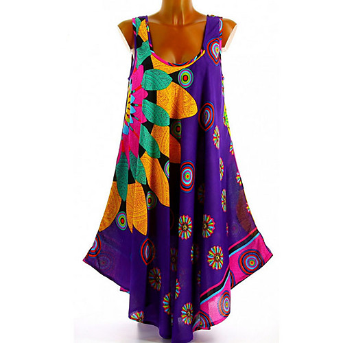 Women's Loose Dress - Sleeveless Print Loose White Black Purple Red Blushing Pink S M L XL XXL XXXL XXXXL XXXXXL
Women's Loose Dress - Sleeveless Print Loose White Black Purple Red Blushing Pink S M L XL XXL XXXL XXXXL XXXXXL