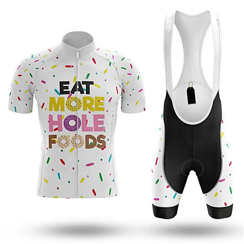 21Grams Men's Short Sleeve Cycling Jersey with Bib Shorts White Dot Bike Clothing Suit UV Resistant Breathable 3D Pad Quick Dry Sweat-wicking Sports Dot Mountain Bike MTB Road Bike Cycling Clothing
21Grams Men's Short Sleeve Cycling Jersey with Bib Shorts White Dot Bike Clothing Suit UV Resistant Breathable 3D Pad Quick Dry Sweat-wicking Sports Dot Mountain Bike MTB Road Bike Cycling Clothing