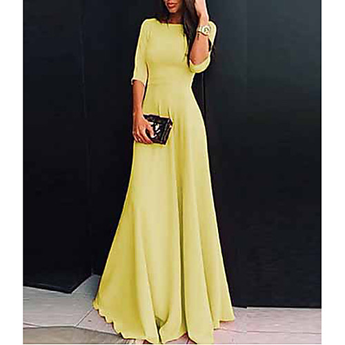 Women's Maxi Purple Yellow Dress Elegant Sheath Solid Colored V Neck S M Slim
Women's Maxi Purple Yellow Dress Elegant Sheath Solid Colored V Neck S M Slim