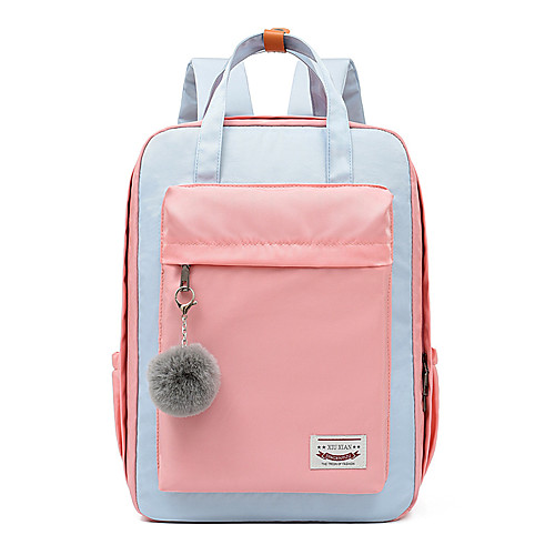 Large Capacity Nylon Zipper Commuter Backpack Color Block School White yellow / White / Blushing Pink
Large Capacity Nylon Zipper Commuter Backpack Color Block School White yellow / White / Blushing Pink