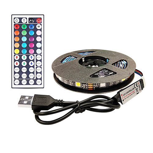 3m TV Background Light Strip Flexible LED Light Strips RGB Strip Lights 90 LEDs SMD5050 10mm 1 44Keys Remote Controller 1 set Multi Color Waterproof / USB / Self-adhesive 5 V
3m TV Background Light Strip Flexible LED Light Strips RGB Strip Lights 90 LEDs SMD5050 10mm 1 44Keys Remote Controller 1 set Multi Color Waterproof / USB / Self-adhesive 5 V