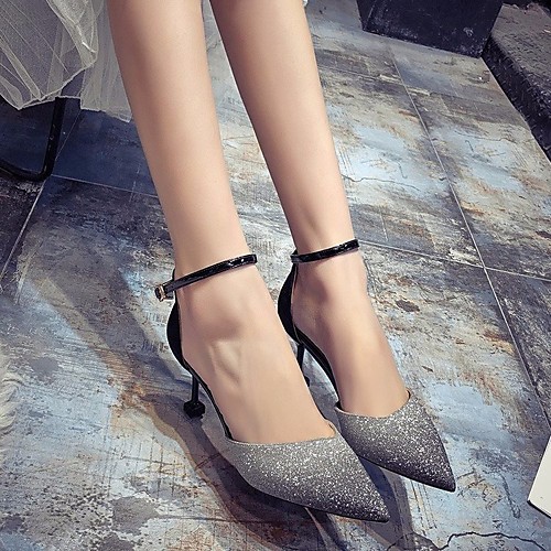 Women's Heels Stiletto Heel Pointed Toe PU Spring & Fall / Spring & Summer Black / Silver
Women's Heels Stiletto Heel Pointed Toe PU Spring & Fall / Spring & Summer Black / Silver