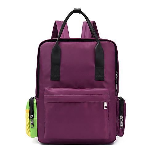 Large Capacity Polyester Zipper Commuter Backpack Color Block Daily Black / Purple / Yellow
Large Capacity Polyester Zipper Commuter Backpack Color Block Daily Black / Purple / Yellow