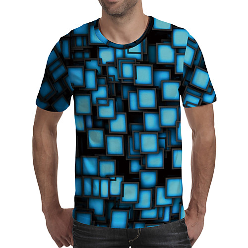 Men's Daily Going out Exaggerated T-shirt - Geometric / 3D / Graphic Print Rainbow
Men's Daily Going out Exaggerated T-shirt - Geometric / 3D / Graphic Print Rainbow