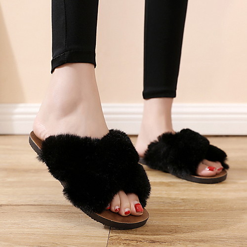 Women's Slippers & Flip-Flops Flat Heel Round Toe PU Summer Black / White / Gray
Women's Slippers & Flip-Flops Flat Heel Round Toe PU Summer Black / White / Gray