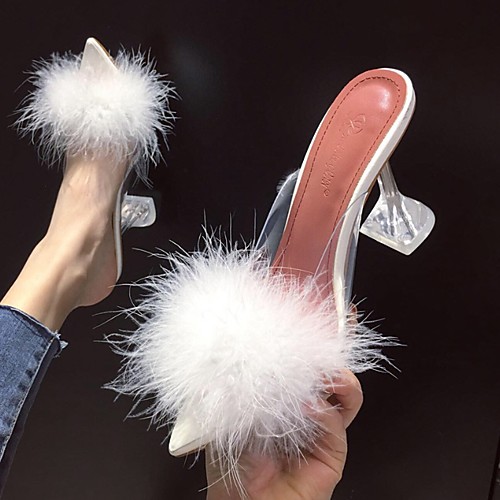 Women's Slippers & Flip-Flops Crystal Heel Pointed Toe PU Summer Yellow / Fuchsia / White
Women's Slippers & Flip-Flops Crystal Heel Pointed Toe PU Summer Yellow / Fuchsia / White