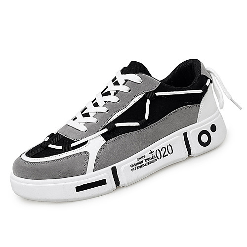 Men's Canvas Fall / Spring & Summer Casual / Preppy Sneakers Walking Shoes Breathable Color Block Dark Grey / Light Grey / Slogan
Men's Canvas Fall / Spring & Summer Casual / Preppy Sneakers Walking Shoes Breathable Color Block Dark Grey / Light Grey / Slogan