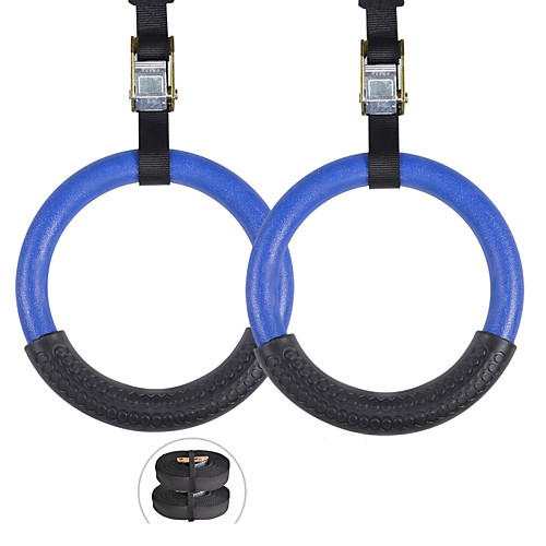 Gymnastic Rings Sports ABS Yoga Exercise & Fitness Gym Workout Adjustable Olympic Durable Heavy Duty Crossfit Shoulder Strength High Strength For Men Women
Gymnastic Rings Sports ABS Yoga Exercise & Fitness Gym Workout Adjustable Olympic Durable Heavy Duty Crossfit Shoulder Strength High Strength For Men Women