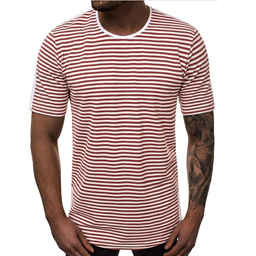 Men's Daily Sports Basic / Street chic T-shirt - Striped / Solid Colored Blushing Pink
Men's Daily Sports Basic / Street chic T-shirt - Striped / Solid Colored Blushing Pink