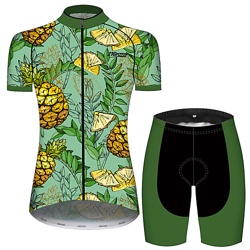 21Grams Women's Short Sleeve Cycling Jersey with Shorts Black / Green Floral Botanical Fruit Bike Clothing Suit Breathable 3D Pad Quick Dry Ultraviolet Resistant Sweat-wicking Sports Floral Botanical
21Grams Women's Short Sleeve Cycling Jersey with Shorts Black / Green Floral Botanical Fruit Bike Clothing Suit Breathable 3D Pad Quick Dry Ultraviolet Resistant Sweat-wicking Sports Floral Botanical