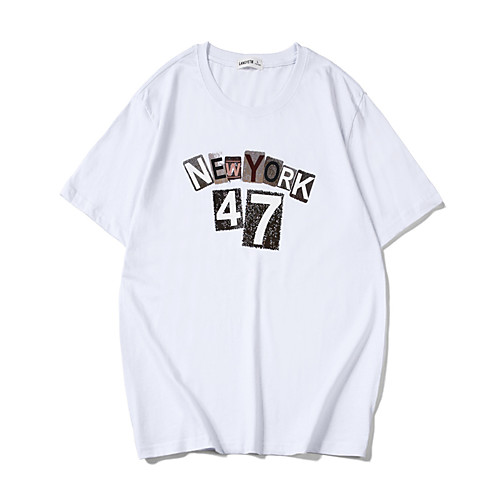 Men's Daily Sports Business / Basic T-shirt - Rainbow / Letter Black & White, Print Black
Men's Daily Sports Business / Basic T-shirt - Rainbow / Letter Black & White, Print Black
