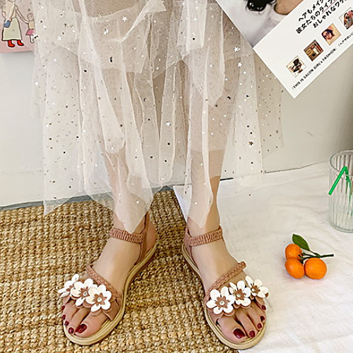 Women's Sandals Flat Heel Round Toe Knit Spring & Summer Pink / Black / Beige
Women's Sandals Flat Heel Round Toe Knit Spring & Summer Pink / Black / Beige