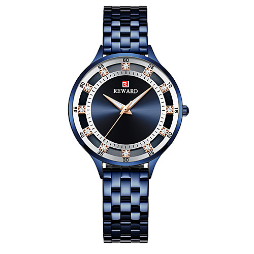 Women's Steel Band Watches Luxury Fashion Stainless Steel Japanese Quartz Rose Gold Gold Blue Water Resistant / Waterproof 30 m 1 pc Analog One Year Battery Life
Women's Steel Band Watches Luxury Fashion Stainless Steel Japanese Quartz Rose Gold Gold Blue Water Resistant / Waterproof 30 m 1 pc Analog One Year Battery Life