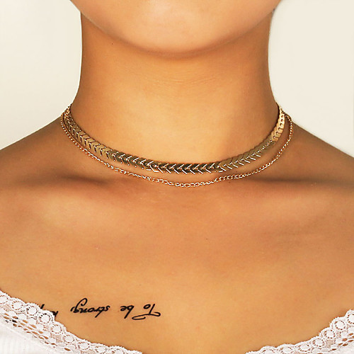 Women's Choker Necklace Necklace Friends European Romantic Casual / Sporty Sweet Chrome Gold Silver 30 cm Necklace Jewelry 1pc For Street Festival
Women's Choker Necklace Necklace Friends European Romantic Casual / Sporty Sweet Chrome Gold Silver 30 cm Necklace Jewelry 1pc For Street Festival