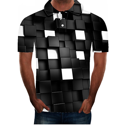 Men's Daily Going out Street chic / Exaggerated Polo - Color Block / 3D / Graphic Black
Men's Daily Going out Street chic / Exaggerated Polo - Color Block / 3D / Graphic Black