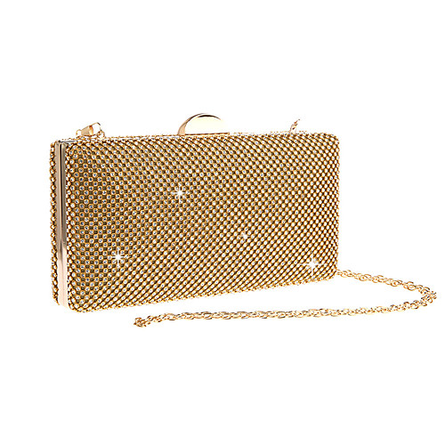 Women's Crystals / Chain Polyester Evening Bag Solid Color Gold / Silver / Black
Women's Crystals / Chain Polyester Evening Bag Solid Color Gold / Silver / Black