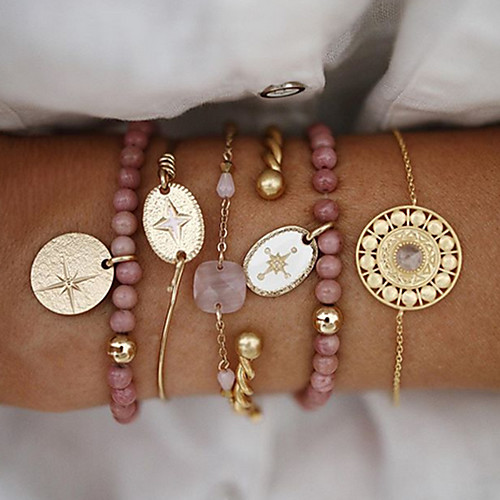 5pcs Women's Bead Bracelet Vintage Bracelet Bracelet Layered Fashion Vintage Bohemian Ethnic Fashion Cute Acrylic Bracelet Jewelry Gold For Party Evening Gift Date Birthday Festival
5pcs Women's Bead Bracelet Vintage Bracelet Bracelet Layered Fashion Vintage Bohemian Ethnic Fashion Cute Acrylic Bracelet Jewelry Gold For Party Evening Gift Date Birthday Festival