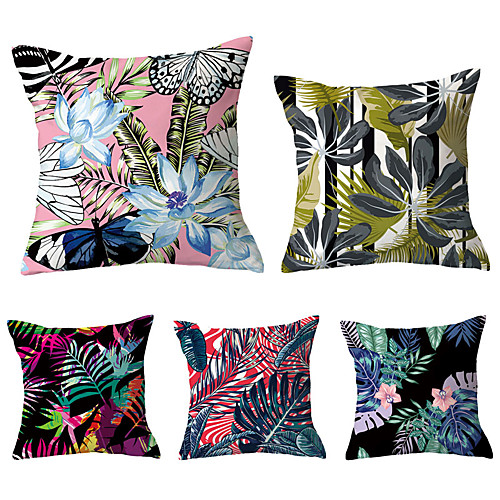 5 pcs Polyester Pillow Cover, Geometric Flower / Floral Simple Vintage Square Traditional Classic
5 pcs Polyester Pillow Cover, Geometric Flower / Floral Simple Vintage Square Traditional Classic