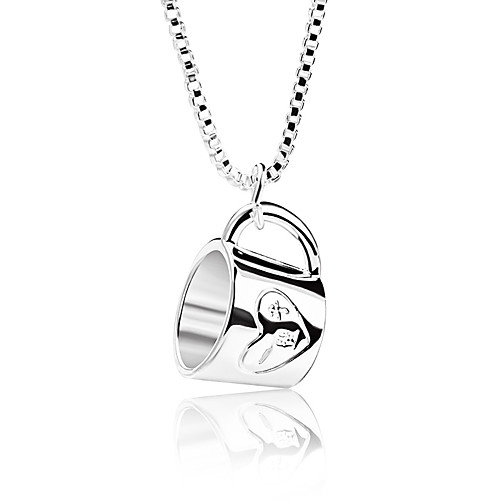 Women's Pendant Necklace Necklace Friends European Romantic Casual / Sporty Sweet Chrome White Silver 40 cm Necklace Jewelry 1pc For Street Festival 
Women's Pendant Necklace Necklace Friends European Romantic Casual / Sporty Sweet Chrome White Silver 40 cm Necklace Jewelry 1pc For Street Festival
