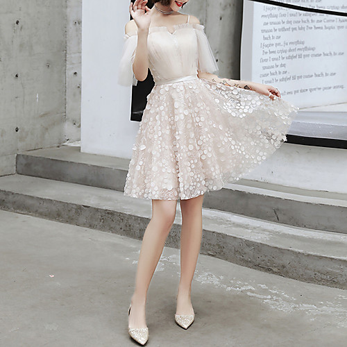 A-Line Spaghetti Strap Short / Mini Tulle Hot / Sexy Graduation / Cocktail Party Dress with Pleats / Appliques 2020
A-Line Spaghetti Strap Short / Mini Tulle Hot / Sexy Graduation / Cocktail Party Dress with Pleats / Appliques 2020