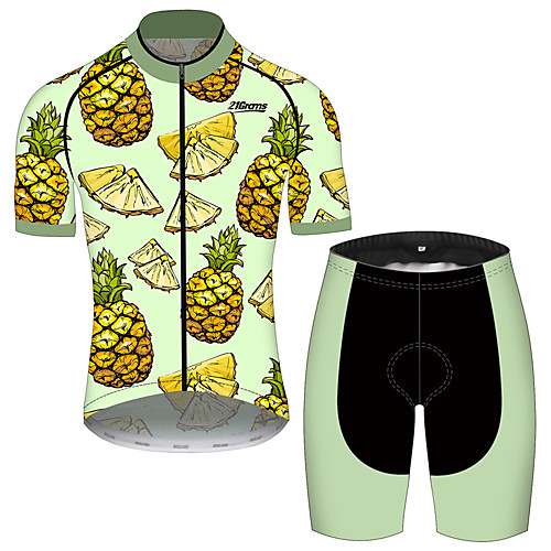 21Grams Men's Short Sleeve Cycling Jersey with Shorts Green / Yellow Fruit Tropical Flowers Bike Clothing Suit UV Resistant Breathable 3D Pad Quick Dry Sweat-wicking Sports Fruit Mountain Bike MTB
21Grams Men's Short Sleeve Cycling Jersey with Shorts Green / Yellow Fruit Tropical Flowers Bike Clothing Suit UV Resistant Breathable 3D Pad Quick Dry Sweat-wicking Sports Fruit Mountain Bike MTB
