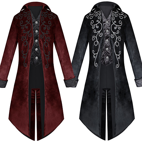 Plague Doctor Victorian Steampunk Winter Coat Frock Coat Men's Costume Black / Red Vintage Cosplay Party Halloween Long Sleeve
Plague Doctor Victorian Steampunk Winter Coat Frock Coat Men's Costume Black / Red Vintage Cosplay Party Halloween Long Sleeve