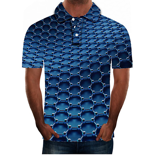 Men's Daily Going out Street chic / Exaggerated Polo - Color Block / 3D / Graphic Blue
Men's Daily Going out Street chic / Exaggerated Polo - Color Block / 3D / Graphic Blue