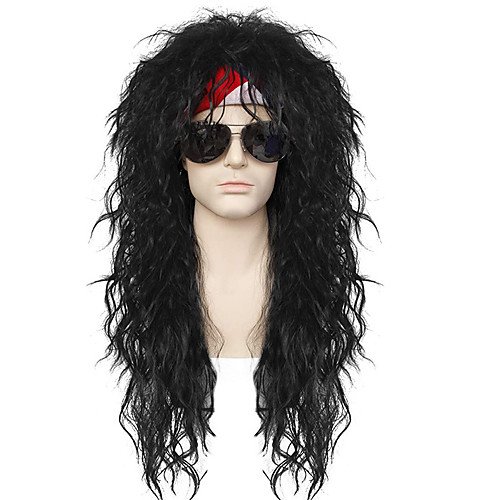 Cosplay Hippies Rock Star Cosplay Wigs Men's Asymmetrical 22 inch Heat Resistant Fiber Curly Black Black Anime
Cosplay Hippies Rock Star Cosplay Wigs Men's Asymmetrical 22 inch Heat Resistant Fiber Curly Black Black Anime