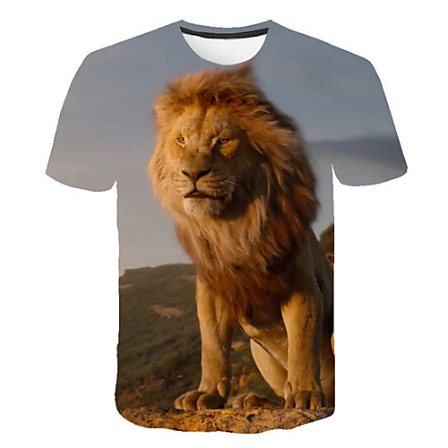 Men's Daily Sports Street chic / Exaggerated T-shirt - Color Block / 3D / Animal Lion, Print Gray
Men's Daily Sports Street chic / Exaggerated T-shirt - Color Block / 3D / Animal Lion, Print Gray