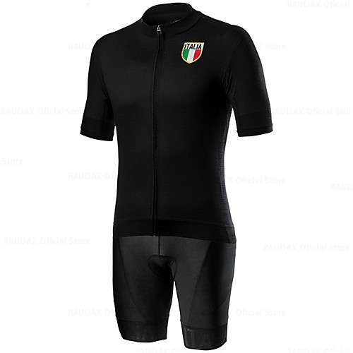 21Grams Men's Short Sleeve Cycling Jersey with Shorts Blue Black Italy National Flag Bike Clothing Suit UV Resistant Breathable 3D Pad Quick Dry Sweat-wicking Sports Solid Color Mountain Bike MTB
21Grams Men's Short Sleeve Cycling Jersey with Shorts Blue Black Italy National Flag Bike Clothing Suit UV Resistant Breathable 3D Pad Quick Dry Sweat-wicking Sports Solid Color Mountain Bike MTB