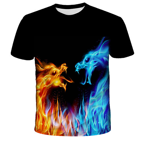 Men's 3D Graphic Wolf Print T-shirt Street chic Exaggerated Daily Holiday Round Neck Rainbow / Short Sleeve
Men's 3D Graphic Wolf Print T-shirt Street chic Exaggerated Daily Holiday Round Neck Rainbow / Short Sleeve