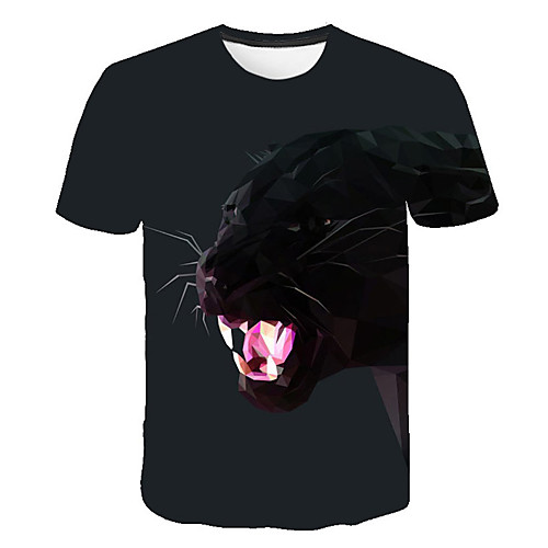 Men's Daily Sports Street chic / Exaggerated T-shirt - Color Block / 3D / Animal Tiger, Print Black
Men's Daily Sports Street chic / Exaggerated T-shirt - Color Block / 3D / Animal Tiger, Print Black