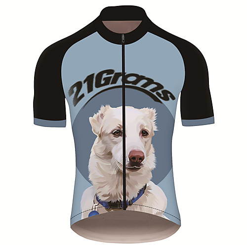 21Grams Men's Short Sleeve Cycling Jersey 100% Polyester Black / Blue Dog Animal Bike Jersey Top Mountain Bike MTB Road Bike Cycling UV Resistant Breathable Quick Dry Sports Clothing Apparel
21Grams Men's Short Sleeve Cycling Jersey 100% Polyester Black / Blue Dog Animal Bike Jersey Top Mountain Bike MTB Road Bike Cycling UV Resistant Breathable Quick Dry Sports Clothing Apparel