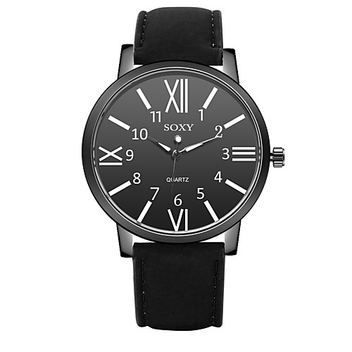 Men's Dress Watch Quartz Stylish Leather Black Casual Watch Analog Casual Fashion - White Black One Year Battery Life
Men's Dress Watch Quartz Stylish Leather Black Casual Watch Analog Casual Fashion - White Black One Year Battery Life