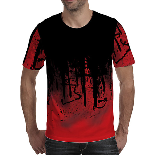 Men's Holiday Going out Street chic / Exaggerated T-shirt - Geometric / Color Block / 3D Print Red
Men's Holiday Going out Street chic / Exaggerated T-shirt - Geometric / Color Block / 3D Print Red
