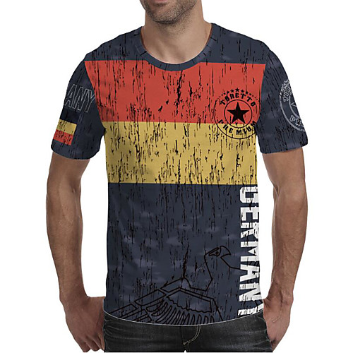 Men's Daily Going out Exaggerated T-shirt - Geometric / 3D / Graphic Print Rainbow
Men's Daily Going out Exaggerated T-shirt - Geometric / 3D / Graphic Print Rainbow