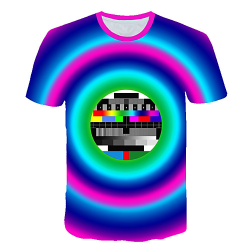 Men's Daily Sports Street chic / Exaggerated T-shirt - 3D / Graphic / Visual Deception Print Rainbow
Men's Daily Sports Street chic / Exaggerated T-shirt - 3D / Graphic / Visual Deception Print Rainbow