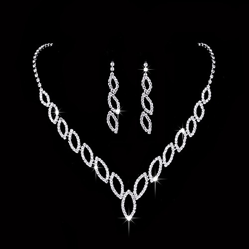 Women's Jewelry Set Luxury Elegant Fashion Earrings Jewelry Silver For Wedding Party Evening Formal Engagement 1 set
Women's Jewelry Set Luxury Elegant Fashion Earrings Jewelry Silver For Wedding Party Evening Formal Engagement 1 set