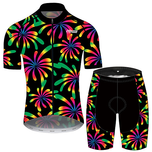 21Grams Men's Short Sleeve Cycling Jersey with Shorts Black / Red Floral Botanical Bike Clothing Suit UV Resistant Breathable 3D Pad Quick Dry Sweat-wicking Sports Solid Color Mountain Bike MTB Road
21Grams Men's Short Sleeve Cycling Jersey with Shorts Black / Red Floral Botanical Bike Clothing Suit UV Resistant Breathable 3D Pad Quick Dry Sweat-wicking Sports Solid Color Mountain Bike MTB Road