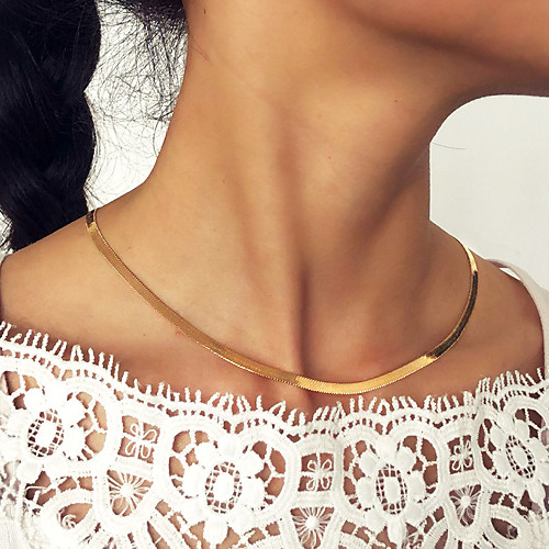 Women's Choker Necklace Necklace Friends European Romantic Casual / Sporty Sweet Chrome Gold Silver 40 cm Necklace Jewelry 1pc For Street Festival
Women's Choker Necklace Necklace Friends European Romantic Casual / Sporty Sweet Chrome Gold Silver 40 cm Necklace Jewelry 1pc For Street Festival
