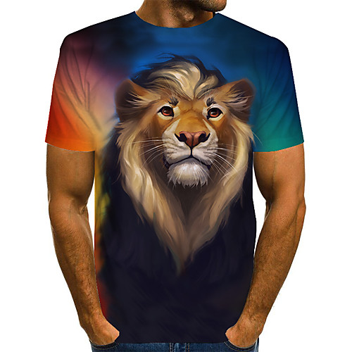 Men's Daily Going out Basic / Street chic T-shirt - 3D / Graphic / Animal Print Black
Men's Daily Going out Basic / Street chic T-shirt - 3D / Graphic / Animal Print Black